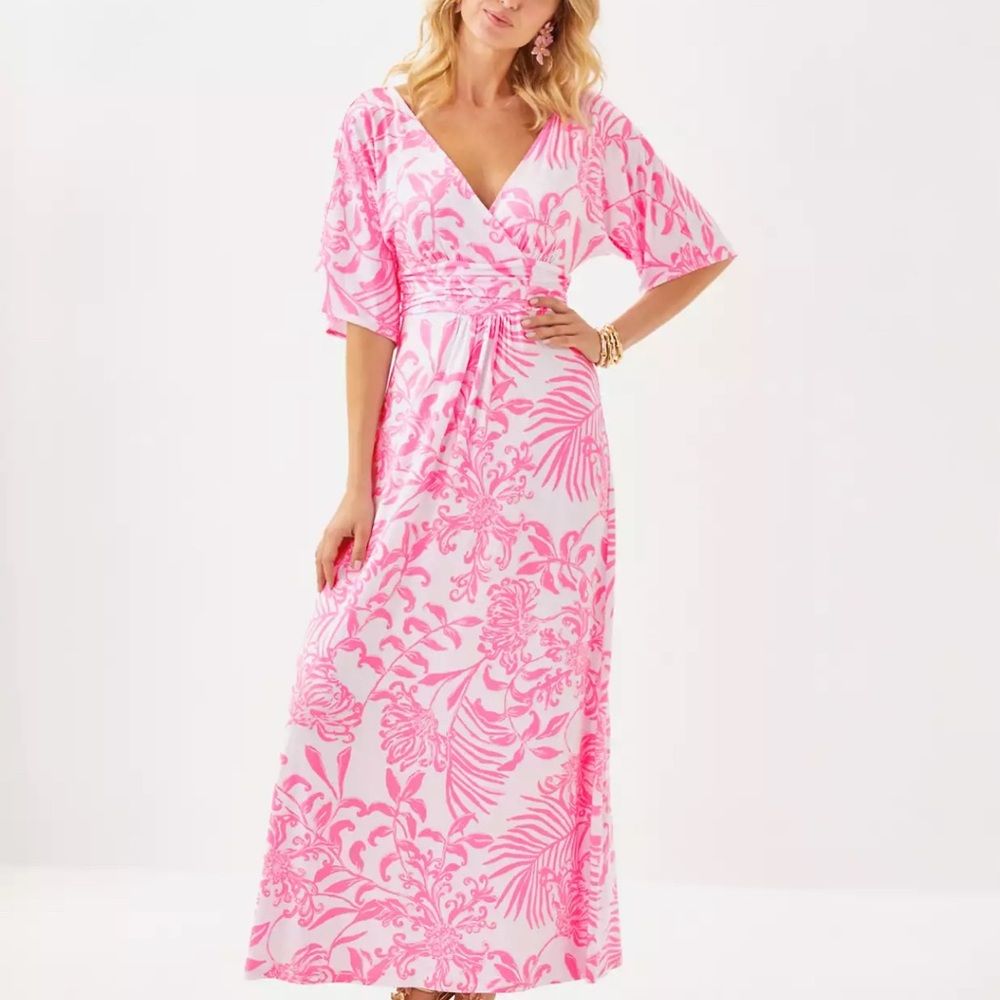 Lilly Pulitzer Parigi Pink Maxi Dress